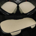 West Llama Linen Car Seat Covers,Bottom Seat Covers for Cars Include 1 Pair Front Driver Seat Pad Mat and 1 Rear Bench Cover for SUVs,Cars,Sedans(3Piece-Beige)