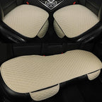 West Llama Linen Car Seat Covers,Bottom Seat Covers for Cars Include 1 Pair Front Driver Seat Pad Mat and 1 Rear Bench Cover for SUVs,Cars,Sedans(3Piece-Beige)