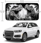 Dinosaur Car Windshield Sun Shade Foldable Sunshade Front Window Cover Sun Visor Protector Accessories (59x27.5 inches)