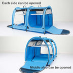 Mispace Portable 2 Pet Carriers for Cats Collapsible Cat Condo for Car Travel Pet Kennel Show Cages with Portable Carry Bag Hammocks Mats and Litter Box
