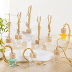 30 Pcs Star Shaped Car Fragrance Diffuser Bottle Bulk - Appreciation Gifts Set Hanging Glass Diffusers with Inspirational Message for Coworker Teacher Staff Thank You Gift (You are)