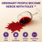 FOLEX Instant Carpet Spot Remover 128 oz - Powerful Stain Remover for Carpets, Upholstery & Rugs - Eliminates Pet Stains, Grease, Red Wine, Food, Makeup & More - With Reusable Cleaning Cloth - 1 Pack