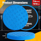 6 Pcs 7.5 Inch Buffing Pads, Polishing Pad for 7 Inch 180mm Backing Plate Compound Buffing Sponge Pads Cutting Polishing Pad Kit for Car Buffer Boat Polisher Compounding, Polishing & Waxing
