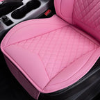 Flying Banner car seat Covers seat Cushions Luxe Fit Faux Leather Easy Installation Vehicles Non Slip Premium (Solid Pink, 2 x Front Seat Cover)