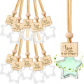 30 Pcs Star Shaped Car Fragrance Diffuser Bottle Bulk - Appreciation Gifts Set Hanging Glass Diffusers with Inspirational Message for Coworker Teacher Staff Thank You Gift (You are)