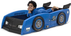 Delta Children Grand Prix Race Car Toddler-to-Twin Bed, Blue