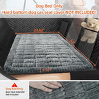 Backseat Pet Bed Mat, Deluxe Dog Seat Covers,Truck Plaid Dog Bed for Car Back Seat, Non-Slip Travel Pet Mat, Back seat Extenders for Car/SUV (for L-Grey)