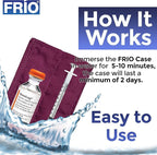 FRIO Cooling Wallet - Insulin Cooler for 45+ Hours of Stress Free On The Go - Red Mini