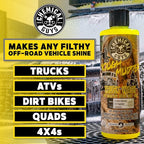 Chemical Guys Tough Mudder Foaming Heavy Duty Car Wash Soap - Soap for Foam Cannons, Foam Guns, or Buckets - Safe for Trucks, ATVs, RVs, and Off-Road Vehicles - 64 oz Lemon Scent