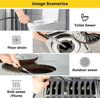 Pressure Washer Drain Jetter – Sewer Jetter Kit for Pressure Washer 200ft 1/4 Inch NPT Hose Nozzles and Adapter 5800PSI Clears Clogs in Pipes & Sewer Lines