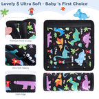 COOLBEBE Car Seat Straps Shoulder Pads for Baby Kids, Super Soft Seat Belt Covers for All Car Seats/Pushchair/Stroller/High Chair, Dinosaur Style, Polyester Material
