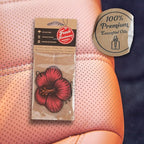 Fresh Fresheners Cute Funny and Aesthetic Car Air Fresheners 4-pack Scented With Premium Oils (Hibiscus Flower)