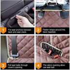 iBuddy Car Seat Cover Waterproof Back Seat Cover for Kids and Dogs Without Smell Heavy Duty and Nonslip Rear Seat Protector Non Stick Fur Bench Seat Cover for SUV Van Easy to Install Machine Washable