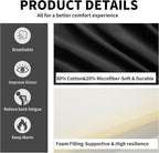 HOMBYS Adjustable Car Booster Seat for Short Drivers, 3 Heights for Different People, Adult Car Seat Cushions for Driving, Supportive Car Seat Pad for Lower Back Pain Reduce, (17"x12.8"x6.3", Black)