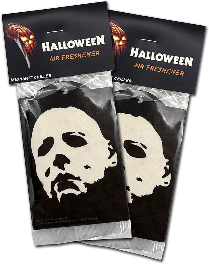 Elektroplate Officially Licensed Michael Myers Halloween Automotive Air Fresheners for Vehicles | Midnight Chiller Scent (6-Pack) | Made in the USA