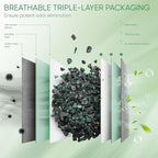Activated Charcoal Odor Absorber,6 Pack Nature Odor Eliminator for Shoes, Bamboo Charcoal Air Purifying Bags,Shoe Deodorizer and Moisture Absorbers for Fresh Sneakers,Shoe Smell Remover