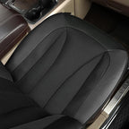GIANT PANDA Front 3D Air Mesh Seat Covers Custom Fit Dodge Ram 1500 2500 3500, Trucks Leather Car Seat Protectors with Composite Sponge Inside Breathable Automotive Interior Covers (Black 2-Pack)