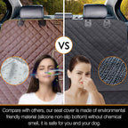 iBuddy Car Seat Cover Waterproof Back Seat Cover for Kids and Dogs Without Smell Heavy Duty and Nonslip Rear Seat Protector Non Stick Fur Bench Seat Cover for SUV Van Easy to Install Machine Washable