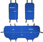 FH Group Car Seat Cushion Neosupreme Automotive Seat Cushions - Universal Fit, Rear Car Seat Cushion, Car Seat Cushions With Non-slip Silicone Backing for SUV, Sedan, Van Rear Set Blue