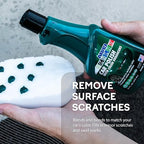 ABRO Green Car Polish: Scratch Remover for Vehicles and Paint Scratch Repair Restorer Wax, Polishing Compound for Car Detailing, Paint Scratch Repair for Vehicles, Scratch Remover 16oz.