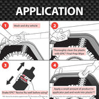 Malco Epic Revive Nu Plastic Trim & Cladding Restorer - Restores Faded and Dried Out Plastic/Vinyl and Rubber Back to Black or Gray Finish / 16 Oz (199816)