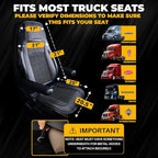 Semi Truck Beaded Seat Covers (1 PC) - Compatible with Freightliner, Peterbilt, Kenworth, Volvo & More - Beaded Cooling Car Seat Cover for Truckers – Truck Driver Seat Cushion