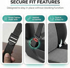 FH Group Automotive Full Car Seat Covers for SUV, Trucks, Sedan and More - Universal Fit Front High Back & Rear Solid Bench Design Interior Accessories - 3D Air Mesh Fabric Center Panel - Gray