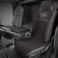 LACDL Beaded Seat Covers for Truck, Trailer, Van, RV, Car Seat Cooling Cover, Auto Ventilated Seat Cushion, Wood Breathable Car Seat Beads, Seat Cooler Pad Sweat Protector for Summer, Dark Red
