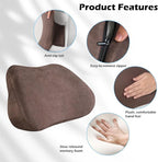 Lumbar Support Pillow for Car, Ergonomic Memory Foam Back Cushion for Driving, Seat Office Chair, Gaming Chair, Lower Back Support for Back Pain Relief, Brown, 2 Pack
