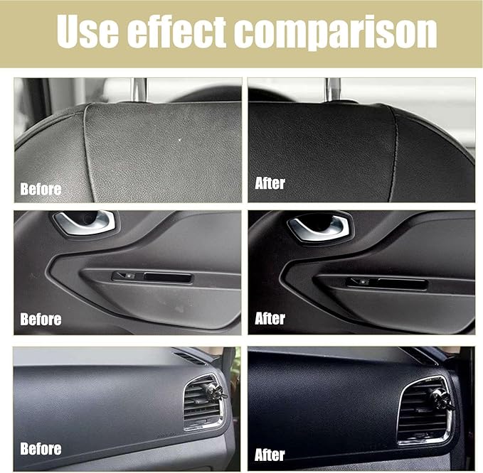 Car Interior Cleaner - Detailing Polishing Shine Protectant - 30ml Car Dashboard Cleaner Agent - for Trim Windshield Rubber Panel Truck Vehicle Sedan Scooter SUV