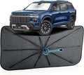 Car Windshield Sun Shade for Chevrolet Traverse 2018-2026 –[Reflective Coated Fabric] Sunshade Umbrella for Front Window, Car Shades Sun Visor Keep Car Cool and Protects Interior, 1:1 Exact Fit