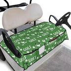 Biyejit Golf Cart Seat Covers with 4 Pockets Golf Cart Seat Towel Blanket Fits 2-Seat Golf Carts, Golf Cart Accessories