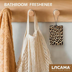 Lacama Trendy Retro Cheetah Car Air Freshener 3Pcs, Coquette Black Bow Lips Leopard Print Cars Scents Air Freshener for Women Girls Gifts, Girly Car Accessories Interior Mirror Decor Hanging