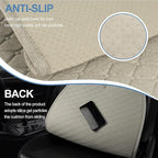 Linen Car Seat Covers for Cars, Front Car Seat Cover Protectors with Storage Bags, Anti-Slip & Soft Automotive Seat Cushion Universal Fit for Most Sedan, SUVs, Vehicles (Beige)