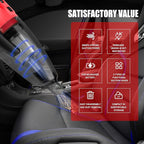 120W Cordless Vacuum Cleaner Compatible with Milwaukee 18V Battery (No Battery), Handheld Vacuum for Home, Boat, Workshop, Car, Pet Hair, Furniture, Tool Only