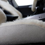 Natural Fur Sheepskin Universal car seat Covers for seat Cushion Auto Accessories, (Khaki Camel, Universal Fit Pack of 2)