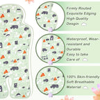 Pinkunn Gel Car Seat Baby Cooling Pad for Summer Breathable Stroller Cooler Pad Multifunctional Carseat Cooling Mat for Baby Child Dining Chair Safety Seat Stroller(Green,Forest)