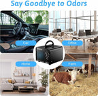 Ozone Generator 218,000mg/h, Commercial Ozone Machine Odor Removal, High Capacity Ozone Machine, Home Ozone Generator for Car, Home, Smoke, Pet, etc (Black) - by TTDMK
