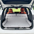 Inflatable Car Air Mattress, SUV Air Mattress for Travel Camping, Ultralight Camping Bed with Pillow and Built-in Foot Pump, Portable Sleeping Pad for SUV -Grey