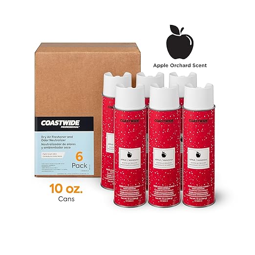 Staples Professional Dry Air Freshener, Apple Orchard Scent, Long‑Lasting Odor Control Deodorizer for Commercial Restrooms & Washrooms, 10 oz Blocks, 6‑Pack