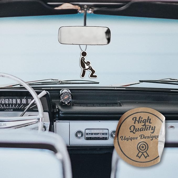 Fresh Fresheners Funny Adult Car Air Freshener 6 Pack Scented with Premium Oils