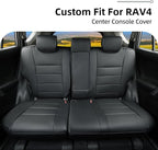 Lolcar Rav4 Car Seat Covers for Toyota Rav4 XLE,Platinum,Limited 2013-2018 & SE 2016-2018,Custom Leather Truck Seat Cover Full Set for SUV,Waterproof Car Seat Protector,Faux Leather(Black)