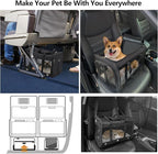 Soft Sided Cat/Dog Carrier,Collapsible Pets Travel Carriers for Pet/Puppy with Shoulder Strap & Removable Mat,Mesh Top Load Small Dogs/Cats Carry Bag Up to 17 Lbs TSA Airline Approved（Black,M）