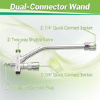 M MINGLE Dual Lance Pressure Washer Wand for Foam Cannon, Dual-Connector Power Washer Wand with 5 Pressure Washer Nozzle Tips, 5000 PSI