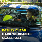 Invisible Glass 99031 Reach & Clean Glass Windshield Cleaner Tool Combo Kit With Premium Aerosol Glass Cleaner, Extendable Handle, (2) Reusable Quick Change Microfibers, and Storage Bag