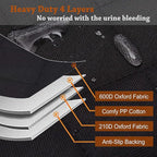Dog Seat Cover, 100% Waterproof Bench Seat Cover Protector Scratch Proof Nonslip Durable Soft Pet Back Seat Covers for Cars Trucks & SUV