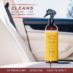 Leather Honey Leather Cleaner Spray: UV Protectant, Non-Toxic & Made in the USA Since 1968. Cleans & Protects Leather, Faux & Vinyl - Couches, Car Seats, Purses, Shoes, Bags & Tack. Safe for Any Color