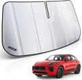 MZS Windshield Sun Shade Compatible with Ma can 2014-2026 (Not for EV), Foldable Car Front Window Sunshade with Storage Pouch, SUV Sun Visor Shield Accessories for Interior Protector