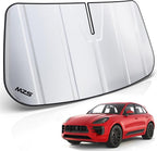MZS Windshield Sun Shade Compatible with Ma can 2014-2026 (Not for EV), Foldable Car Front Window Sunshade with Storage Pouch, SUV Sun Visor Shield Accessories for Interior Protector