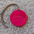 Air Flair | Leather Car Air Freshener | Adventure (Fuchsia, 1) Leather Scent)